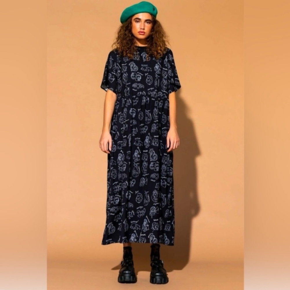 NWT - Dressed in Lala Never Too Much Oversized Dress in Zodiac Love (XL)